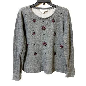 Ann Taylor LOFT Jeweled Sweater Size Large